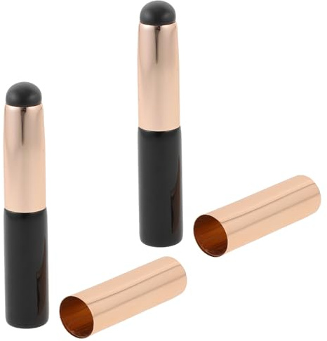 jojofuny Pincel de Labios Portátil de Silicona Negro, Herramienta de Maquillaje para Mujeres, Resistente y Amigable, Adecuado para Maquillaje al Aire Libre