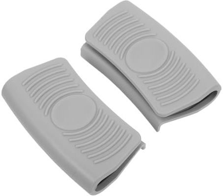 CONGARTENO 2 Pezzi Manici in Silicone Antiscottatura per Pentole e Padelle Copri Manico Isolante Termico Impugnature Resistenti al Calore per Padelle in Ghisa e Wok Facili da Pulire e