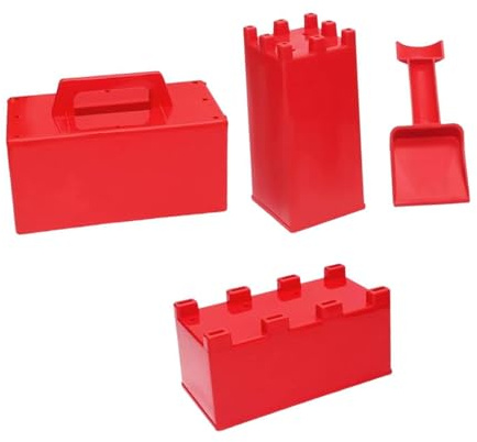 AMSLSIU Strand Sandburgformen für Kinder, lustiges Outdoor Spielzeug, kleine Baumeister, Schnee und Sandspielzeugsets, Sandkastenspielzeug für Kinder, Gute Flexibilität