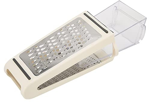 SPYMINNPOO Râpe Alimentaire avec Récipient, Râpe à Fromage à 2 échelles pour la Cuisine, Matériau ABS PS 8,7 X 5,3 X 3, Pouces, Adaptée au Fromage, aux Légumes, à L'ail, pour la Cuisine à Domicile