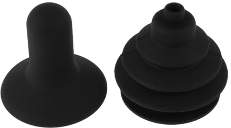 Joystick Abdeckung für Elektrorollstühle aus Gummi, Schwarz | Antriebsrollstuhl und Mobilitätsroller, Handgriff Plus Staubschutz, 2 Stück, Schnelle Montage