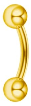 Gojewen 925 Silber Curved Barbell Piercing Augenbrau Vertical Labret Lippe Stecker 16G Rook Piercing 6/8/10mm