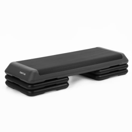 Actiget Aerobic Stepper Fitness Step Board Trainingsgerät für Home Gym Cardio Workout mit rutschfester Oberfläche Stepper Board für Aerobic Übungen Beintraining Krafttraining bis 350 kg
