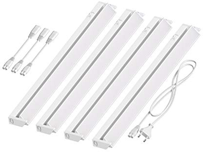 ledscom.de LED Unterbau-Leuchte LIWO 58cm, schwenkbar, je 979lm, warmweiß 4er Set