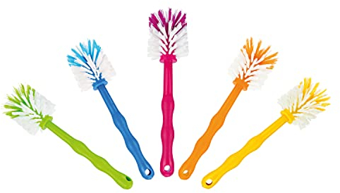 Wundermix - Cepillo de limpieza para Thermomix (Set de 5) • Limpieza eficiente para vaso mezclador de tu robot de cocina • Cepillos resistentes con cerdas de nylon