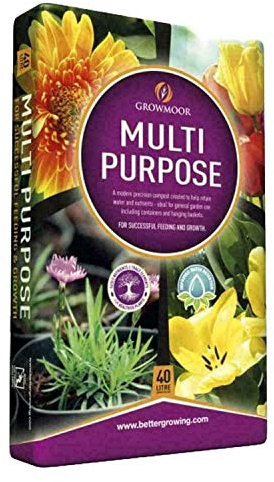 Multi Purpose Plant Care Gardening Compost Potting Soil Growing Flower Help Retain Water Growmoor 40L (1)