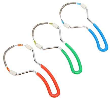 3pcs Gesichtshaarentferner Frühling Gesichtshaarepilierer Spring Gesicht Haarentferner Handbuch Feder Epilierer aus Edelstahl für Gesichtshaarentfernung Versorgung