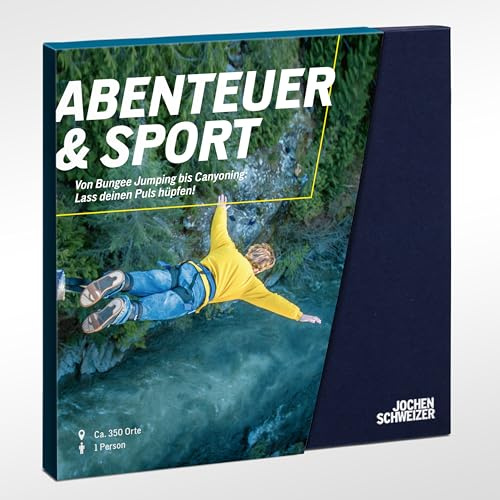 JOCHEN SCHWEIZER Geschenkbox Abenteuer & Sport, Erlebnisgeschenk für 1 Person | Freie Erlebnis-Auswahl an ca. 298 Orten