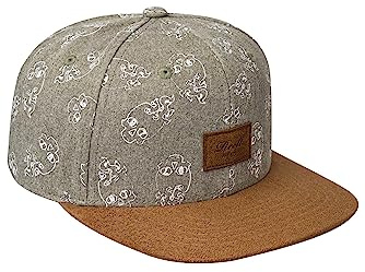 Reell Tedd Suede Keps Herrar - flat brim hatt basebollkeps snapback cap Snapback, med skärm Sommar-Vinter Vår Sommar Höst Vinter - One Size ljusgrå