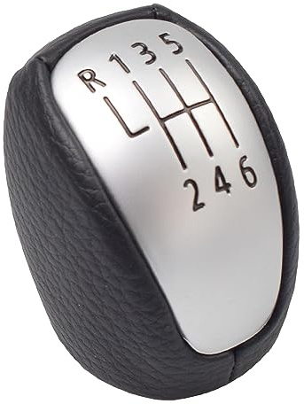 Kakulkomen Pommeau de levier de vitesse manuel 6 vitesses pour Renault/Laguna MK3 2007-2014, en cuir PU, avec levier de vitesse à boule 2008 2009 2010 2011 2012 2013