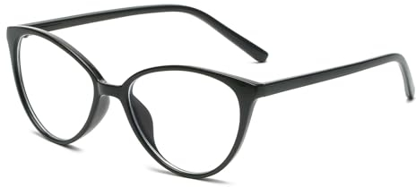 LJCZKA Occhiali Luce Blu Donna Occhi di Gatto, Montatura Occhiali da Vista Donna Anti Affaticamento Antiriflesso per Computer Gioco Lettura