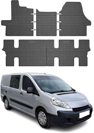 OMAC Gummi Fußmatten kompatibel mit Citroen Jumper 2006-2025 Automatten Gummi Schwarz 5tlg