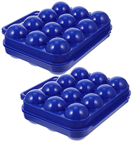 Homoyoyo 2piezas Organizador De Hueveras De Pp Cajas Para Huevos Contenedor Huevera Portable Para Camping Picnic y Exteriores