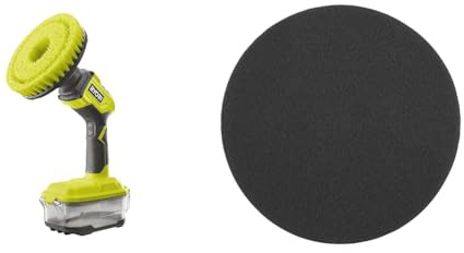 ONE+ Cordless Compact Power Scrubber (Bare Tool), Green & RAKSCRUBF Sponge Brush (Single),Black