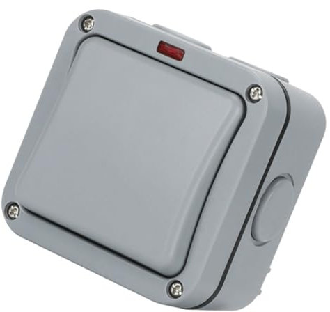 MERRYHAPY Interruptor De Luz Resistente Para Exteriores Interruptor Eléctrico De Pared Botón De Luz Para Control De