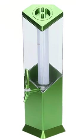 Dispensador De Cerveza Con Tubo De Hielo De Torre De Cerveza Dispensador De Bebidas De Mesa De Gran Capacidad De 3 Litros Dispensador De Alcohol Con Luz LED Dispensador De Torre De Bebidas De Jugo(Gre