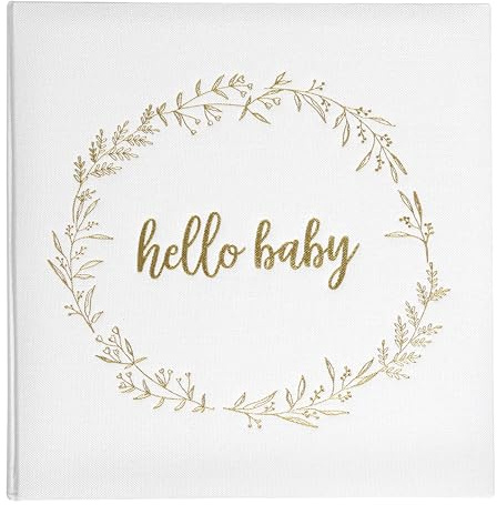 Kate & Milo Linen Hello Baby Memory Book, First 5 Years Milestone Journal
