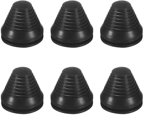 M METERXITY 6-Pack Passacavi In Gomma Per Cablaggio 40mm Passacavi Flessibili Per Fori Protezione Per Cavi/Fili Attraverso Fori Parafiamma [Nero, A Forma Di Torre]