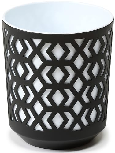KONZEPT Blumentopf 30 cm Durchmesser, große - 12 Liter, Übertopf aus Kunststoff für Zimmerpflanzen ideal für Wohnzimmer, Küche und Balkon