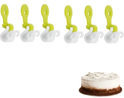 6 pezzi clip per sacchetti per tubazioni, cravatte per sacchetti di pasticceria, cravatte per sacchette per glassa di silicone, cravatte per sacchetti per tubazioni riutilizzabili