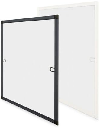 Cadre Moustiquaire Fenêtre Aluminium - sans perçage - Recoupable -Amovible (Blanc, 130 x 150 cm)