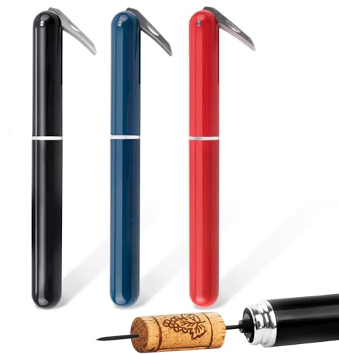 FBBULES Tire Bouchon, Ouvre Bouteille 2-en-1 avec Coupe-Capsule, Tire Bouchon Professionnel pour Maison, Restaurant, Fête, Cadeaux pour les Amateurs de Vin