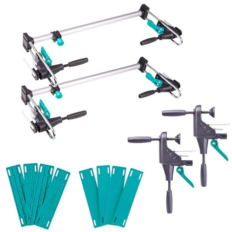 wolfcraft Set di montaggio per telaio porta PRO, 12 pz. - Il set completo per il montaggio delle porte - I 3679015