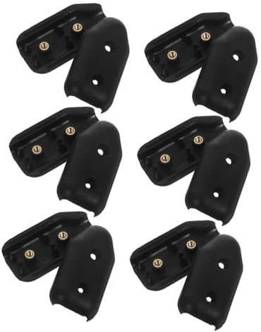 DECHOUS 6 Pezzi Morsetti Per Corda Corda Per Cavallo Morsetto Per Corda Riutilizzabile Morsetto Per Connettore Per Corda Adatto Per Corda in Nylon O Corde Intrecciate Nero 8 Mm