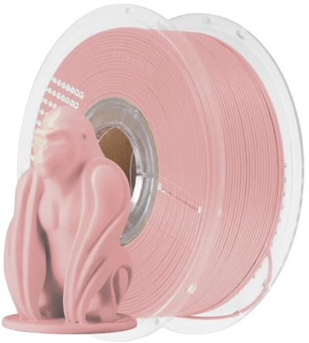 AzureFilm Original PLA Filament für 3D-Drucker, 1,75 mm – 1 kg Spule – einfach zu drucken – hohe Präzision – glatte Oberfläche – ideal für Prototypen (Pastellrosa, 1 kg)