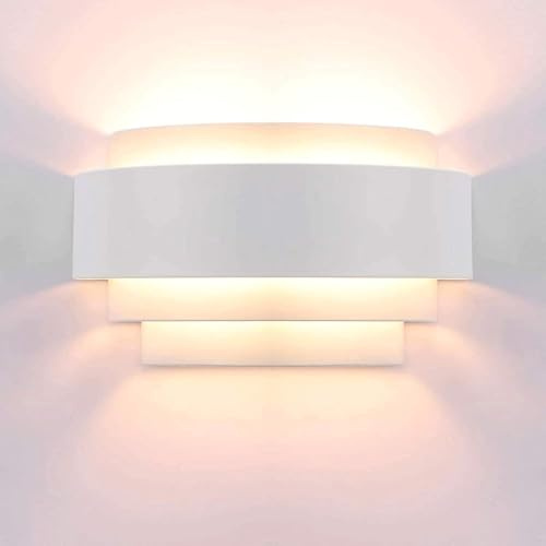 Modern LED Wall Light Up and Down Wall Lamp Indoor Sconce Lighting Fixture Uplighter Downlighter E27 Compatible with Living Room Bedroom Bathroom,Chane