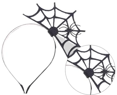 BAZEITFLOW 3 Stück Spinnennetz-haarreif Spinnennetz-haarspange Eleganter Haarreif für Partys Halloween-spinnennetz-stirnband Haaraccessoires für Kostümparty