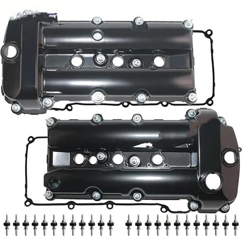 Valve Cover Aluminum Left/Right Engine Valve Cover For JAGUAR For XE XF XJ For X-Type 2.5L S-Type 3.0 C2C34692 C2C38781 C2S48786 AJ84818 Cylinder head valve cover(Onecolor)
