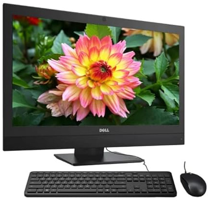 Dell Optiplex 3050 19,5 Ordinateur de Bureau Tout-en-Un, Intel Core i5-7600, 8 Go de RAM, SSD de 256 Go, Wi-FI, Bluetooth, Clavier QWERTY américain, Windows 11 Pro (reconditionné)