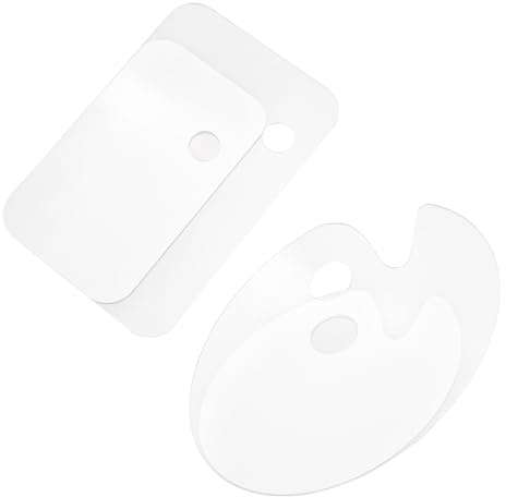 Ejoyous Akrylfärgspalettsats Transparent Färgpall 2-pack 25 X 14,9 Cm Rektangel Blandningsbricka Lätt Att Rengöra Bekvämt Grepp för Akrylolja Akvarellkonstnärer (1)