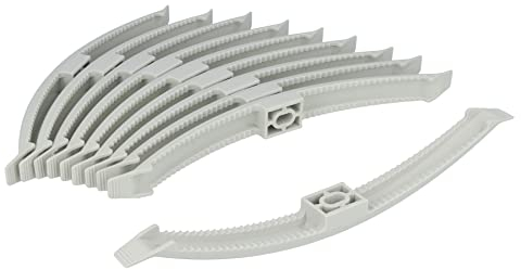 Lubrifiant bien Câble Pince double face Lot de 10 serre-câble 220 mm pour support mural Gestionnaire Couverture Gris pierre