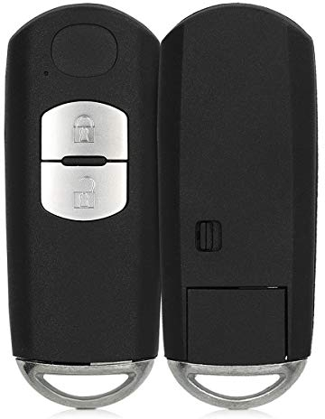 kwmobile Custodia Compatibile con Mazda con 2 Tasti Keyless Go - Cover Chiavi Auto Protezione Copri Telecomando - Copri Chiave Copertura Nero