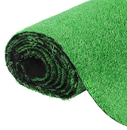 Trintion 4 x 1M Artificial Grass 10mm Pile Height Faux Grass Synthetic Lawn High-Density Fake Turf Realistic Looking Artificial Turf Roll for Patio Garden Lawn Dog Pets Indoor Outdoor Fake Grass Mat