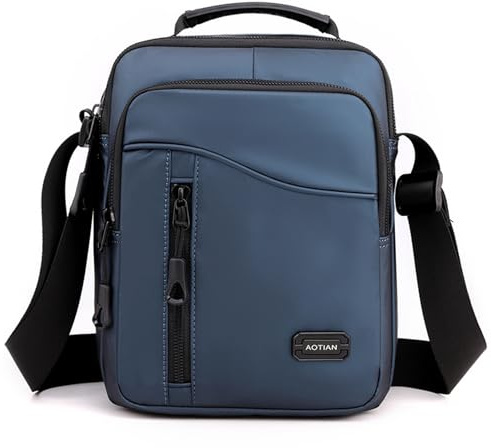 SPAHER Umhängetasche Herren Oxford Herren Tasche für iPad Kuriertasche Wasserdicht Schultertasche Geschenk für Männer Messenger Bag Crossbody Reise Arbeitstasche Studententasche