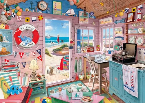 Ravensburger Puzzle Erwachsenenpuzzle 1000 Teile - The Beach Hut,My Haven No7