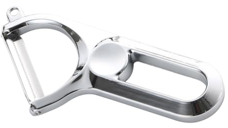 TOPBATHY Éplucheur De Légumes Et Fruits en Alliage De Zinc U-Type, Ergonomique Et Portable, Lame Tranchante Multifonction, Cuisine Ménagère, Épluchage Pommes De Terre Et Carottes, Usage Quotidien