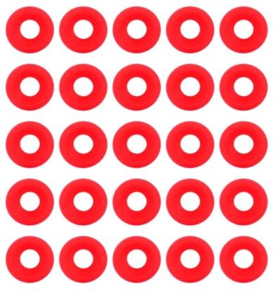 WPKD BLUEIY 25 Pezzi Guarnizioni in Silicone Guarnizione,Guarnizione Bottiglia Vetro Tappi,Rondelle di Tenuta a Prova di Perdite,per Bottiglia Home Brew Birra Soda Bottiglia(Rosse)