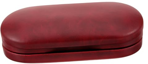 Healeved Red Double Layer Lens Case for Travel and Home Use, Portable