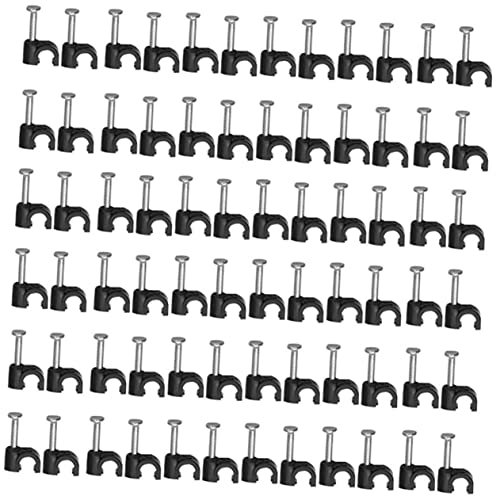 Angoily 1juego Cable Clips Para Instalación De Cables De Abrazaderas Pe Para Tv Ethernet Usb y Fáciles De Usar y Resistentes