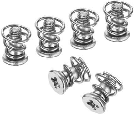 QUARKZMAN 15pcs M2.5x6mm 5.5mm OD Vis À Ressort GPU | Vis De Fixation Pour Ventilateur D'Ordinateur, Plaque Arrière Carte Graphique, Argenté