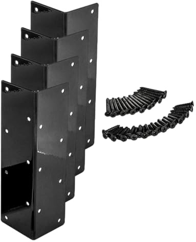 Milisten L Shape Corner Bracket Connectors for Garden Bed Heavy Duty 20''-24' Adjustable Furniture Fixing Brackets for Planter Box and Flower Beds