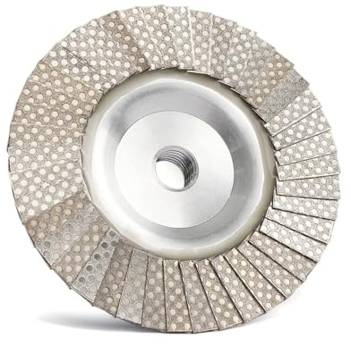 Mola A Tazza Diamantata, Disco Lamellare Diamantato 4 Pollici M14 O 5/8-11 Filettatura Adattatore in Metallo Mola Elettrolitica Diamantata Disco Lamellare Utensile Abras, 2005-08-11 00:00:00, 60