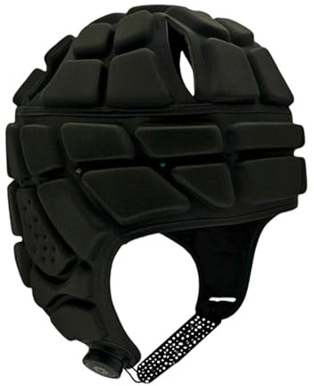 perfk Casco da Football Americano, Regolabile, con Imbottitura Morbida, per Hockey, Wrestling, Rugby, Adulti e Giovani.