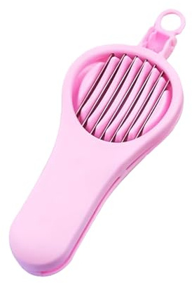 Eierschneider, 2-in-1-Entkerner und -hobel Multifunktionales Obstschneide- und Entkernwerkzeug für Eier, Datteln, Erdbeeren, Rosa