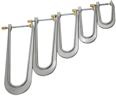Abrazaderas para barra de bajo de violín, 5 uds., herramientas profesionales de luthier de aleación de aluminio para reparación de puentes, fijación de grietas, instalación de barra de bajo