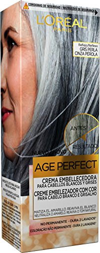 L'Oreal Paris Age Perfect Crema Embellecedora con Color, Tono Gris Perla, 116 g (Paquete de 1)